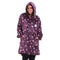 Snuggs Blanket Hoodie Purple stars